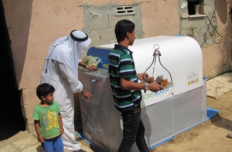 Palestinians using Homebiogas