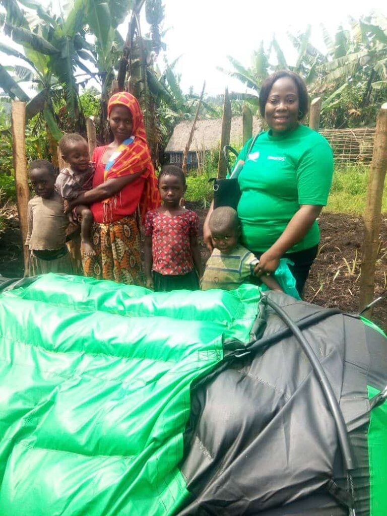 Homebiogas system in Congo