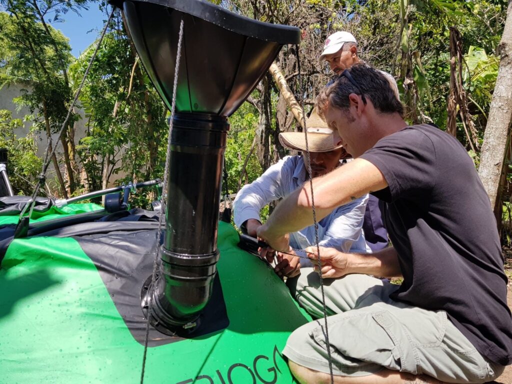 Installing Homebiogas system in Guatemala
