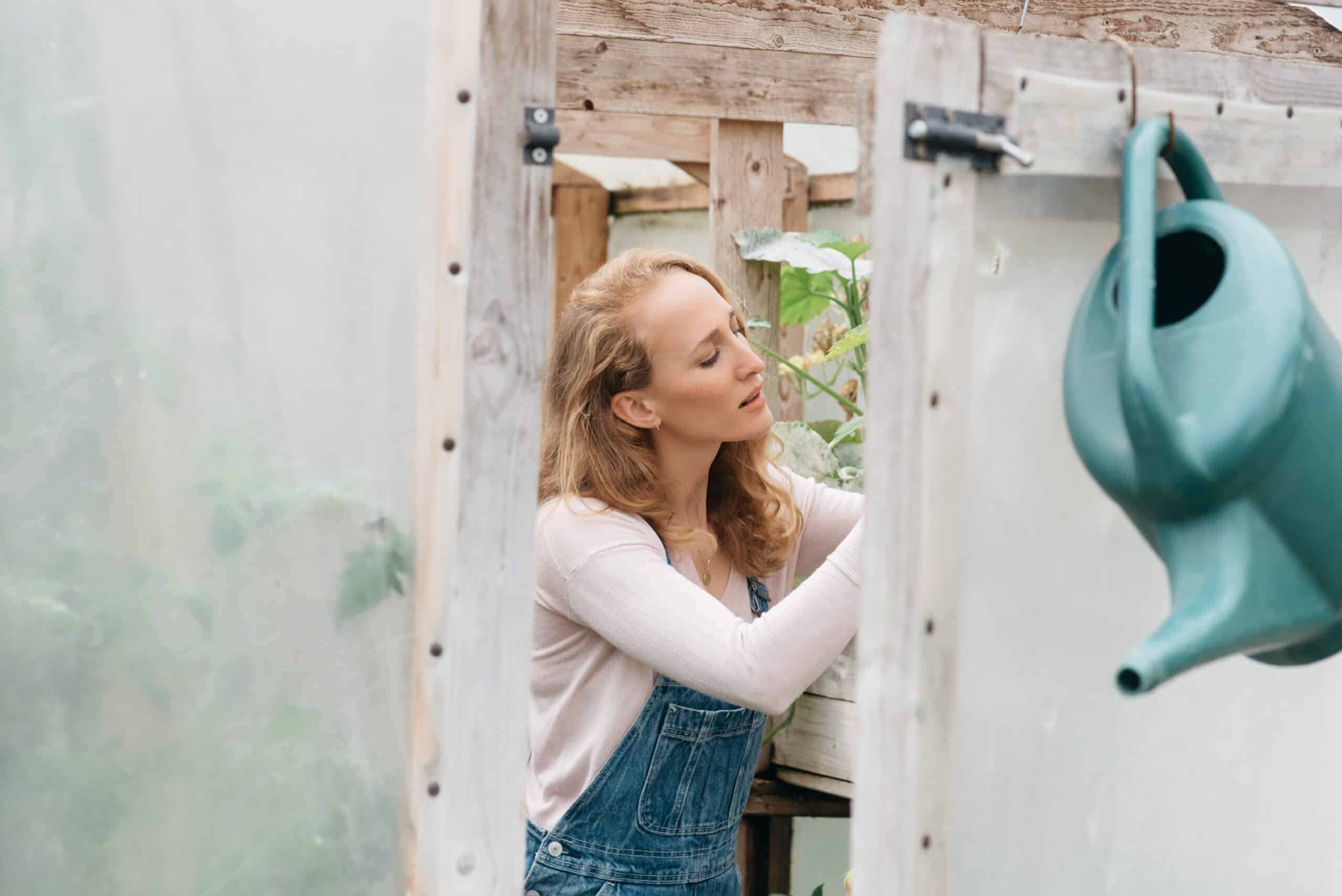 Working in the garden